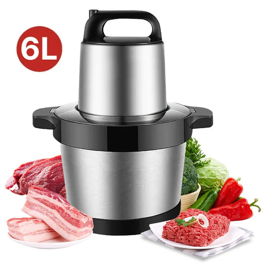 1000W Stainless Steel Meat Grinder-6L - PrimeMart